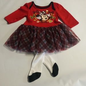 Disney Baby Girls Dress w/ Leggings New 3-6 Months